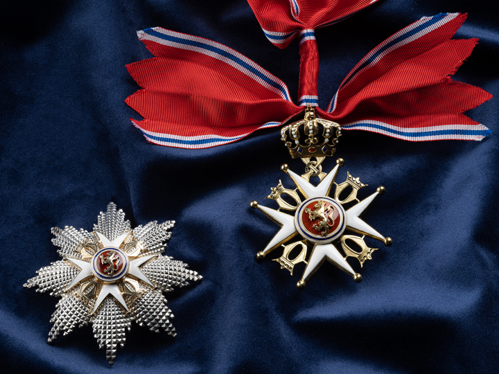 The Order of St Olav: Crand Cross. Photo: Øivind Möller Bakken, The Royal Court 